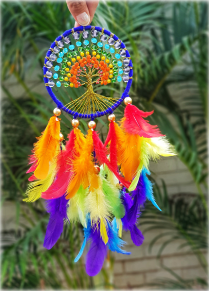 Tribal Dream Catcher Colorful Feathers Design Carpet Car - Temu